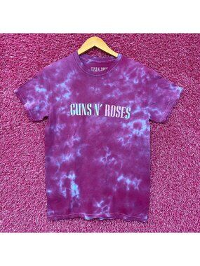 Guns N’ Roses Logo Rock Tie Dye Tshirt size Small
